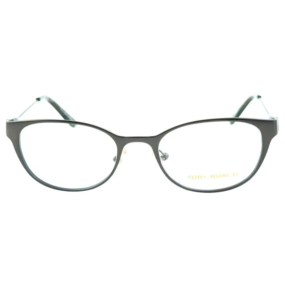 Tory Burch TY1050 Womens Metal Eyeglass Frame 3162 Satin Dark Gunmetal 51-19